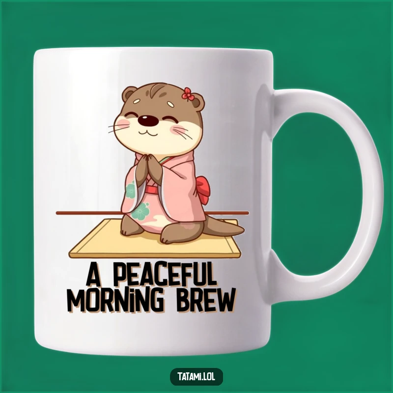 Funny Otter Mug: Kimono Bowing Graceful, Perfect Unique Gift For Culture Lovers