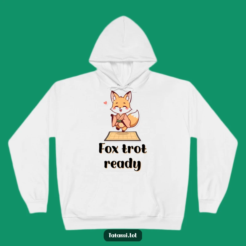 Funny Fox Japanese Style Hoodie - Cozy Playful Gift