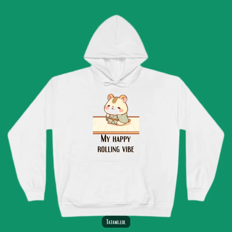 Funny Hamster Kimono Hoodie: Cozy Comfort for a Chubby Roller's Fun