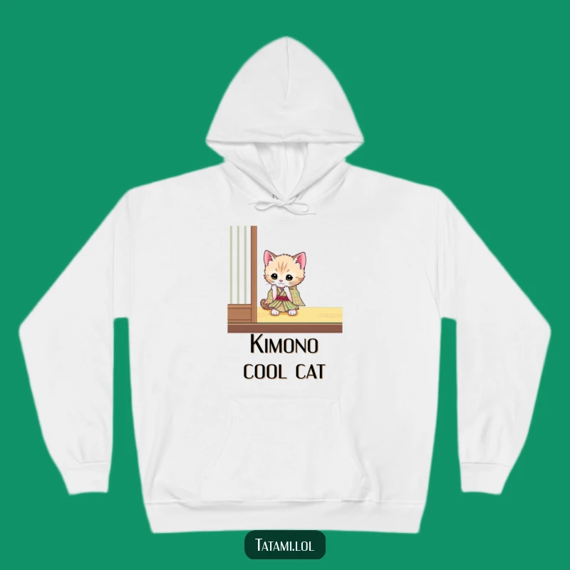 Funny Kitten Japanese Style Hoodie - Cozy Cat Comfort Gift