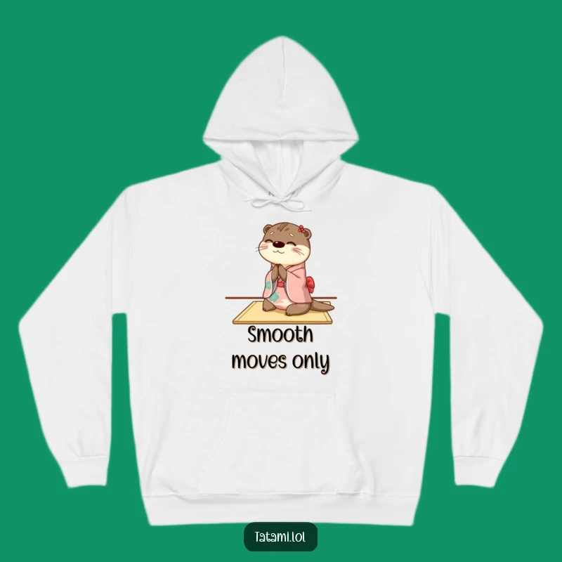 Funny Otter Hoodie: Cozy Kimono Bow, Ultimate Humorous Gift For Relaxing Days