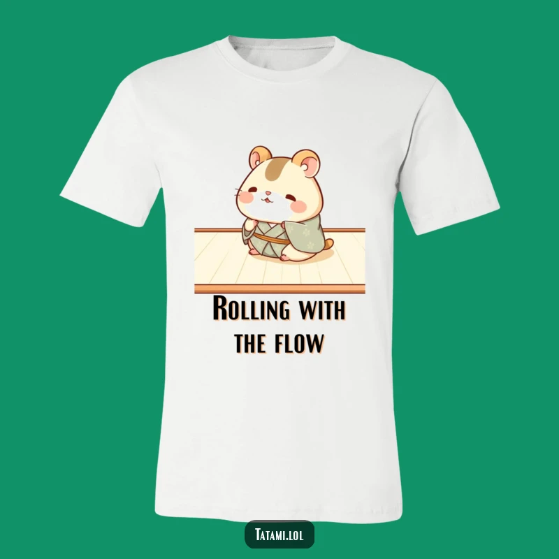 Funny Hamster Kimono T-Shirt: Chubby Roller's Happy Tats for Fun Style